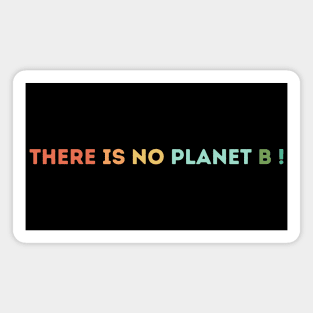 There is no Planet B colors Magnet